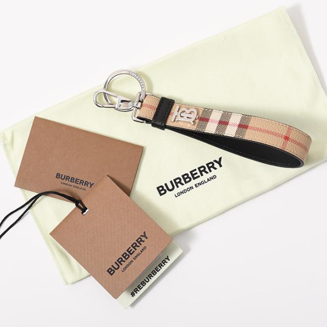 BURBERRY バーバリー  キーリング キーホルダー TBモノグラム キーリング 8066095 メンズ ユニセックス ベージュ チェックの通販は