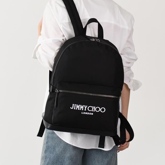 JIMMY CHOO ジミーチュウ バッグ バックパック WILMER ナイロンバッグパック WILMER DNH レディース ユニセックス ブラック リュックの通販は