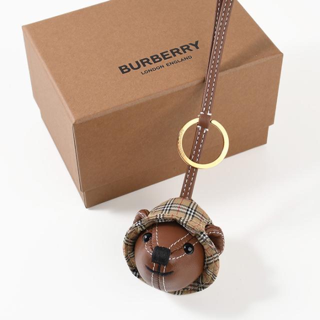 BURBERRY バーバリー キーリング トーマスベア チャーム 8062396 レディース ブラウン テディベア バッグチャーム ヴィンテージチェック キーホルダーの通販は 26,928円