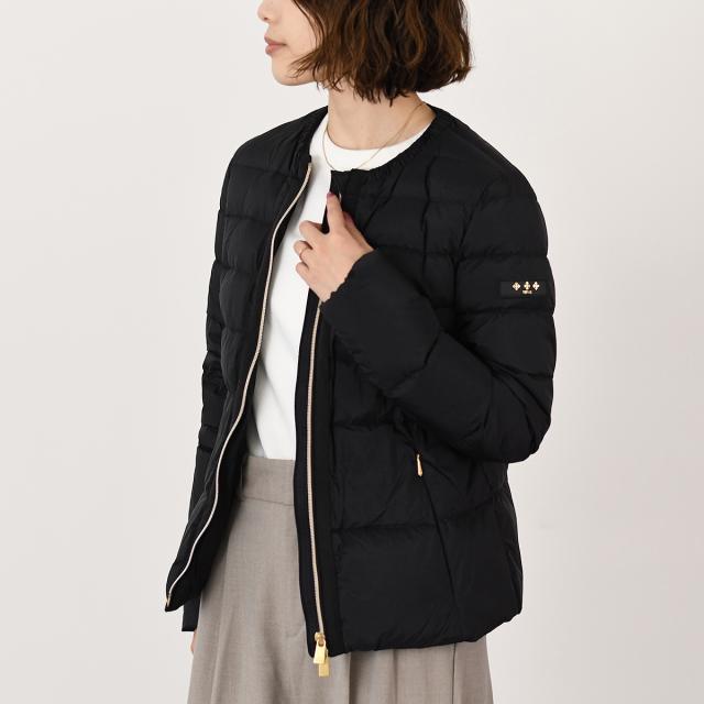 タトラス BREVA ダウン ノーカラー ブラック ブレヴァ 01 極美品 黒