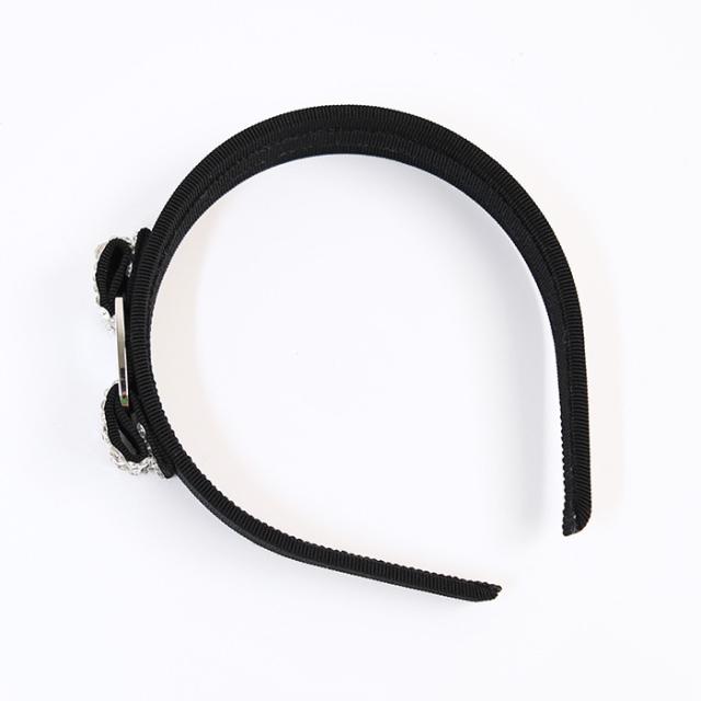 フェラガモ ヴァラリボン ブラッククリスタルカチューシャ 【公式通販】