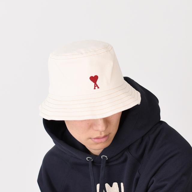 新品 アミパリス デニムバケットハット ロゴ Ami paris アミパリス