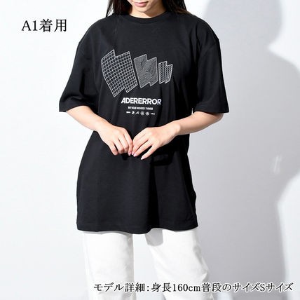 ADER ERROR アーダーエラー Tシャツ トップス TTS BMADSSTS0109 ユニセックス レディース 韓国 ブランド 2023 春夏  新作 黒 ブラック 白 ｜au PAY マーケット