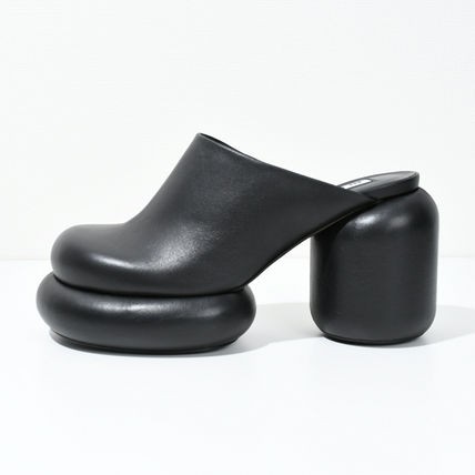 JILSANDER サンダル ブロックヒール J15WP0040 P5269 レディース ミュール シューズ 黒 BLACK ブラック レザー ヒール  モード カジュアル