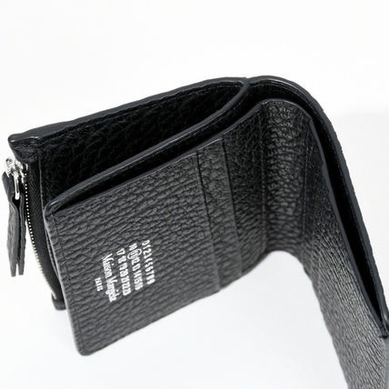 Martin Margiela 11 マルタンマルジェラ フリップフラップウォレット ジップ 二つ折り財布 グレインレザー ブラック S55UI0288