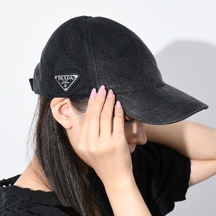 PRADA プラダ キャップ 帽子 デニムベースボールCAP 2HC274 12K8 ...