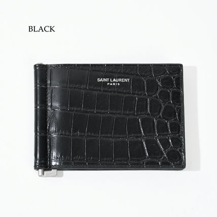 サンローラン　折り財布　ブラック SAINT LAURENTサンローラン折り財布ブラック黒
