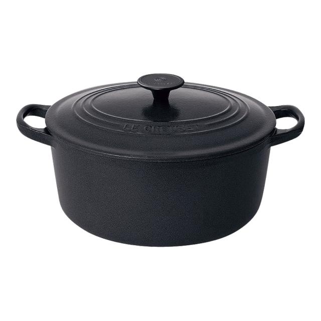 LE CREUSET ル・クルーゼ ココット・ロンド　２５０１　２８cm　マットブラック