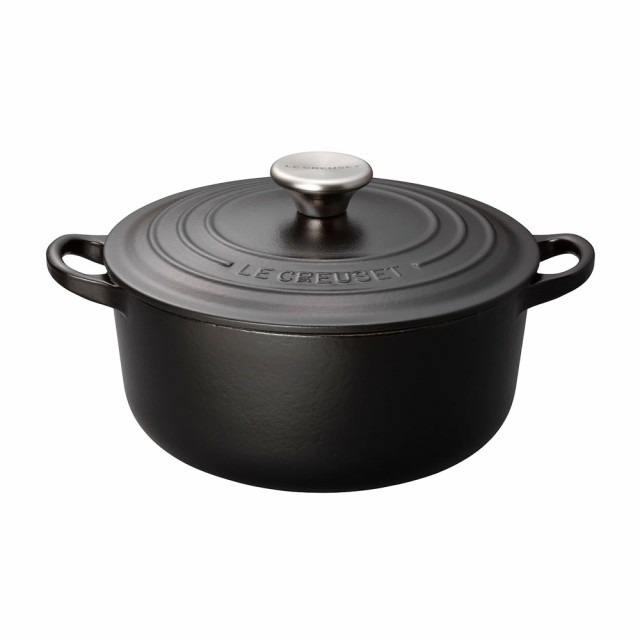 LE CREUSET ル・クルーゼ ル・クルーゼ　ココット・ロンド　2101 24cm　マットブラックの通販は 32,281円