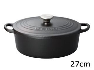 LE CREUSET ル・クルーゼ ル・クルーゼ　トラディション　ココットオーバル　27cm　2102-27-00　マットブラック