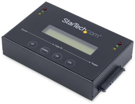 StarTech.com HDD/SSDデュプリケーター/1対1/スタンドアロン型/LCD搭載/OS非依存 独立型データ復旧ツール SATDUP11