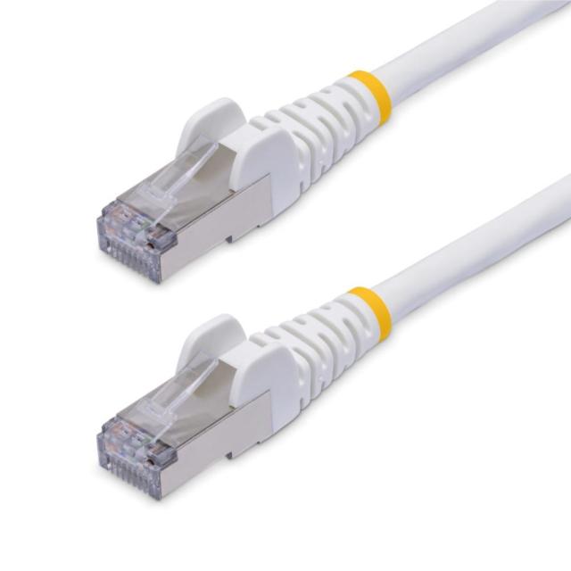 StarTech.com NLWH-12M-CAT8-PATCH CAT8 LANケーブル/12m/ホワイト/25G/40G 2000MHz/100W PoE++/S/FTP/スナッグレス/低煙
