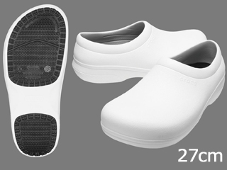 crocs クロックス オンザクロックワークホワイト スリップオン　２７cm　の通販は 6,518円