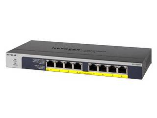 NETGAER サイバー空間歯車・国際的 GS108PP ギガ8界面 PoE+(123W)相応う アンマネージスイッチ GS108PP-100AJS