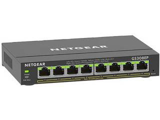NETGAER サイバー空間歯車・国際的 SOHO/身寄り向けPoE+相応う ギガビット8ポートアンマネージプラススイッチ 5年言いはなつ GS308EP-100JPS