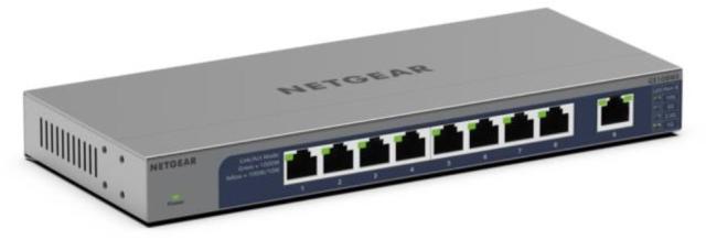 NETGAER ネットギア・インターナショナル GS108MX ギガ8ポート10G/マルチギガアップリンク アンマネージスイッチ GS108MX-100JPS