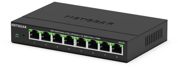 NETGAER ネットギア・インターナショナル MS308 2.5Gマルチギガ 8ポート アンマネージスイッチ MS308-100JPS