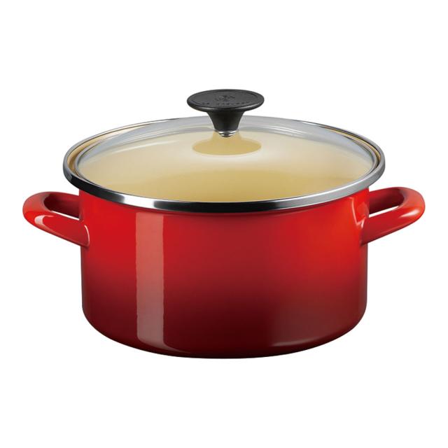 LE CREUSET ル・クルーゼ ル・クルーゼ　ＥＯＳキャセロール　ＣＲ（ガラスフタ付）１８ｃｍ