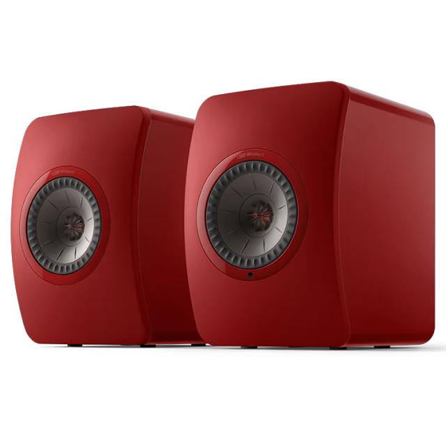 KEF JAPAN LS50 Wireless II Crimson Red(クリムゾンレッド) Special Edition ワイヤレス HiFi スピーカー ペアの通販は