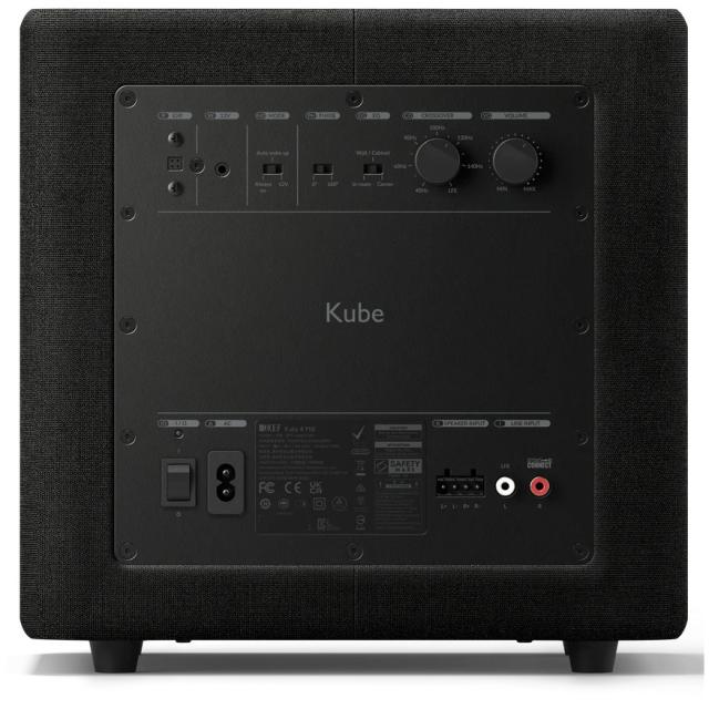KEF JAPAN Kube 8 MIE(ブラック) サブウーファー Subwoofer