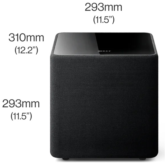 KEF JAPAN Kube 8 MIE(ブラック) サブウーファー Subwooferの通販はau