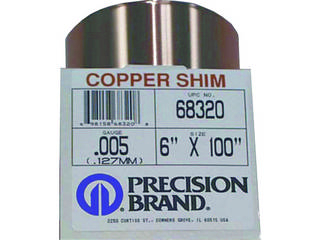 PRECISION/プレシジョンブランドプロダクツ 銅・ロール巻シム PB0.127CS68320の通販は 17,193円