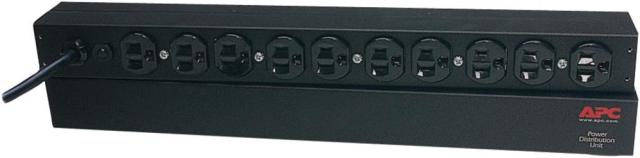 シュナイダーエレクトリック（APC） ラックマウントPDU Basic [In NEMA 5-15P Out (10)NEMA 5-15R 1U 100V 15A] AP9562