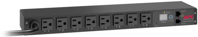 シュナイダーエレクトリック（APC） Rack PDU Switched 1U 15A 100V (8) 5-15　AP7900B