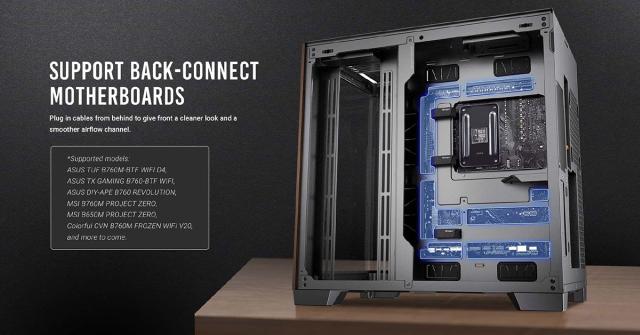 Antec アンテック 一体型強化ガラスパネル搭載 ブラック C8 Curve Wood_5