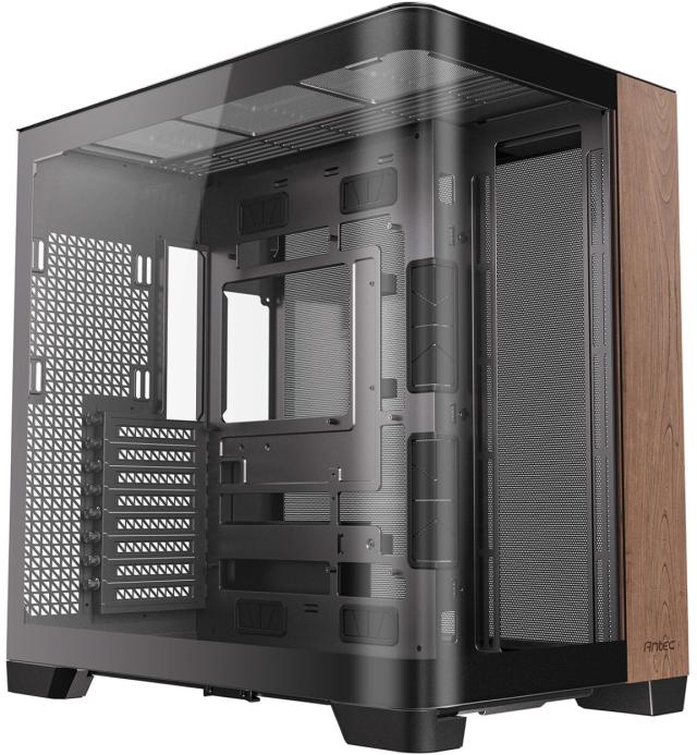 Antec アンテック 一体型強化ガラスパネル搭載 ブラック C8 Curve Wood