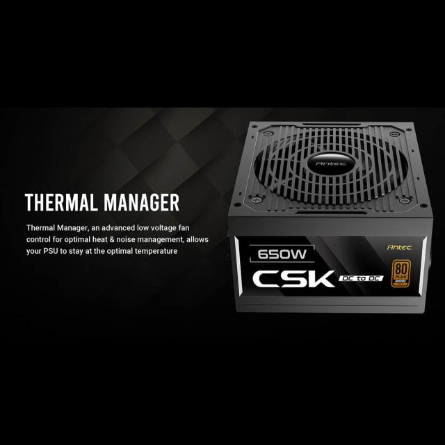 Antec アンテック 80PLUS BRONZE 認証取得電源ユニット 650W CSK650DC