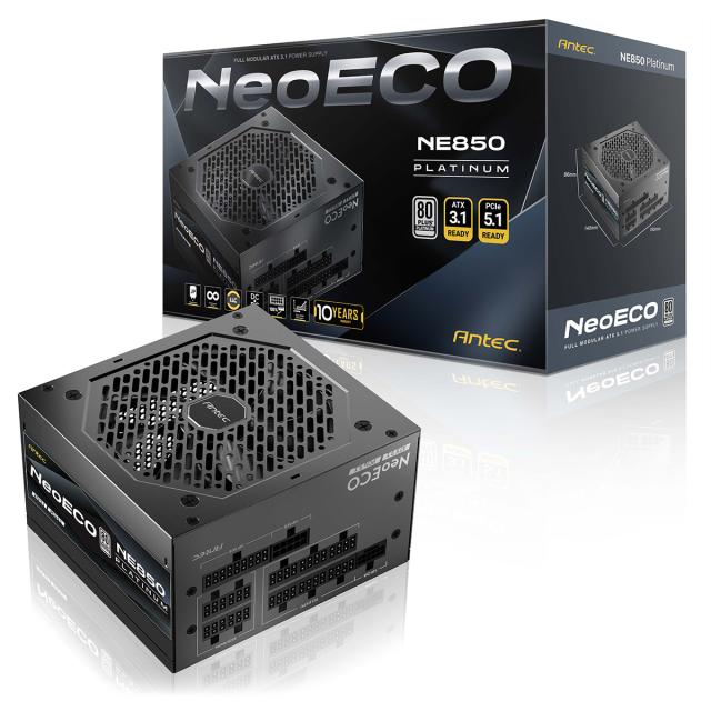 Antec アンテック 80PLUS PLATINUM 認証取得 高効率高耐久電源ユニット 850W NE850 PLATINUM ATX 3.1