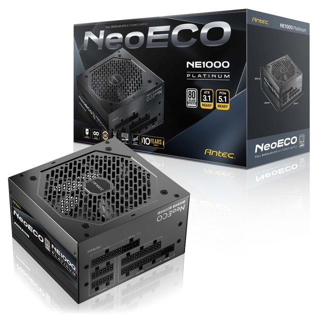 Antec アンテック 80PLUS PLATINUM 認証取得 高効率高耐久電源ユニット 1000W NE1000 PLATINUM ATX 3.1