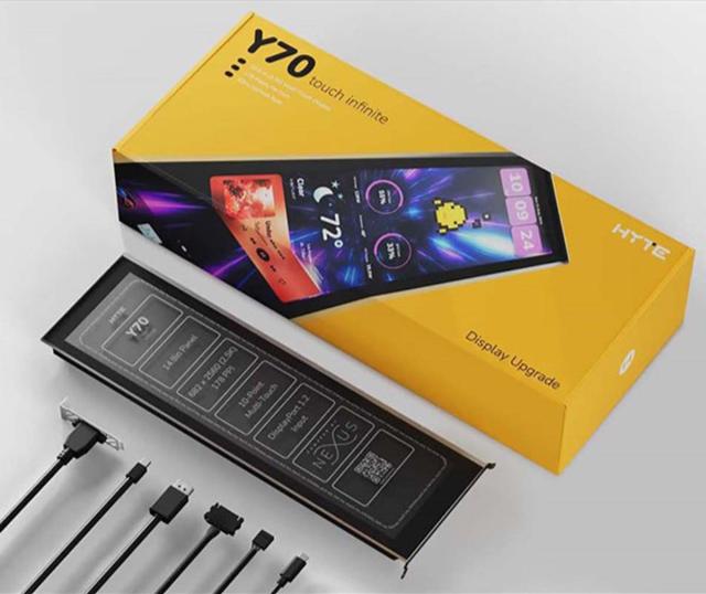 HYTE Y70シリーズ専用14.9インチタッチ液晶 ピッチブラック Y70 Touch Infinite DisplayUpgrade_5