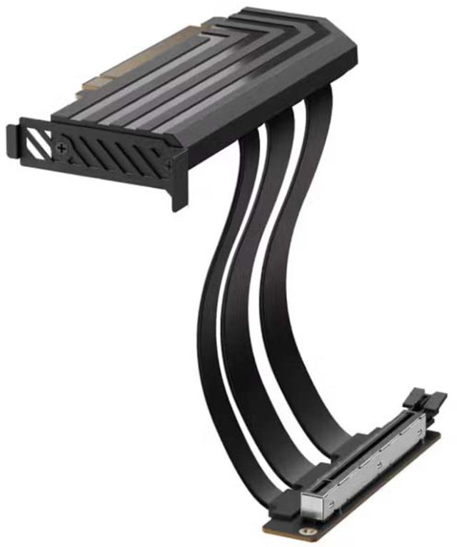 HYTE グラフィックカード縦置きライザーケーブル ブラック HYTE PCIE50 HYPER RISER Pitch Black_2
