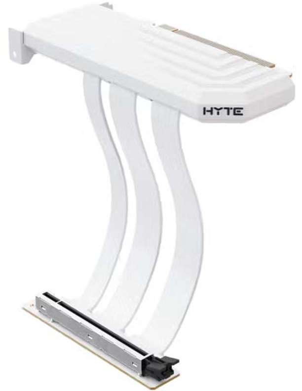 HYTE グラフィックカード縦置きライザーケーブル ホワイト HYTE PCIE50 HYPER RISER Snow White