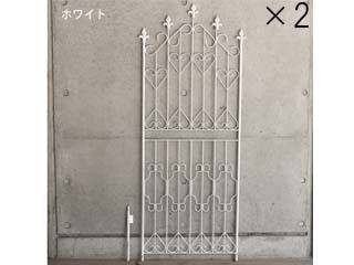 住まいスタイル メーカー直送代引不可 アイアンフェンス150 ロータイプ 2枚組 DF009L-2P-WHT ホワイトの通販は