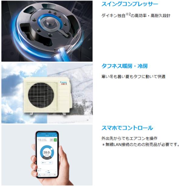 DAIKIN ダイキン エアコン 10畳 2.8kW 200V 2026年モデル スゴ暖 KXシリーズ S286ATKP-W「法人限定」_6