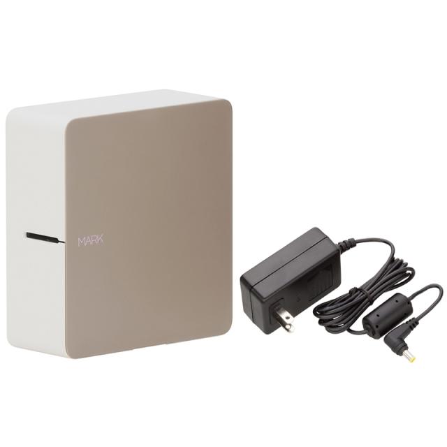 KINGJIM キングジム テープ1本おまけ付き ACアダプタ付 スマホ専用ラベルライター テプラPRO MARK SR-MK1 ベージュ