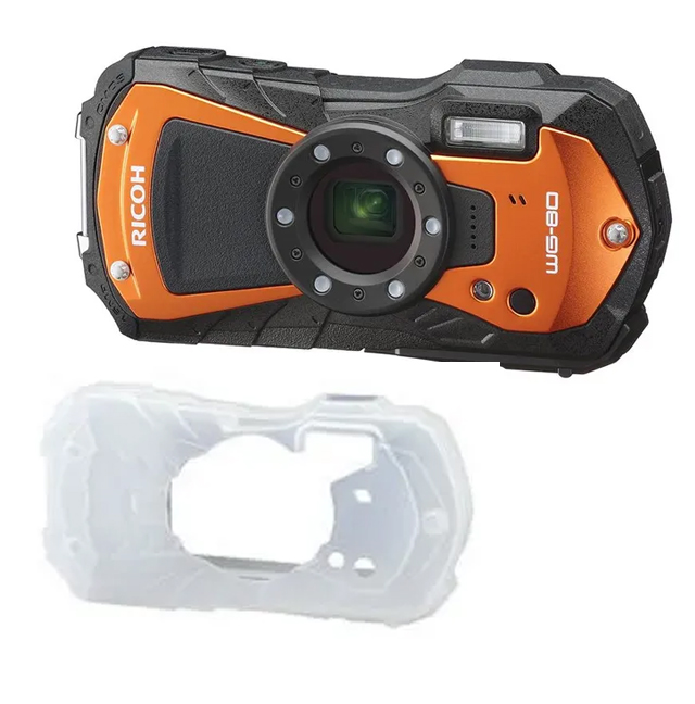 RICOH リコー RICOH WG-80（オレンジ）＋O-CC1252 プロテクタージャケットセット【wg80set】