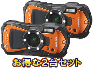 RICOH リコー RICOH WG-80（オレンジ）×2台セット【wg80set】