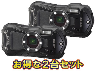 RICOH リコー RICOH WG-80（ブラック）×2台セット【wg80set】
