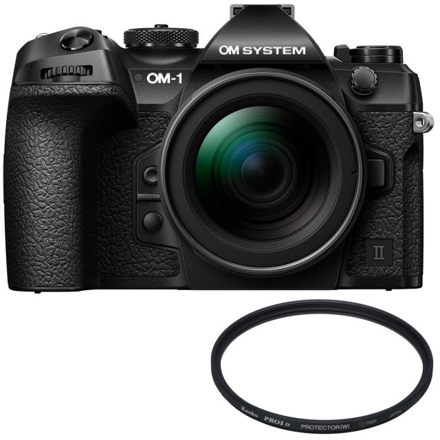 OM SYSTEM オーエムシステム OM-1 Mark II 12-45mm F4.0 PRO キット＋58S PRO1D プロテクター (W) セットの通販は 153,859円