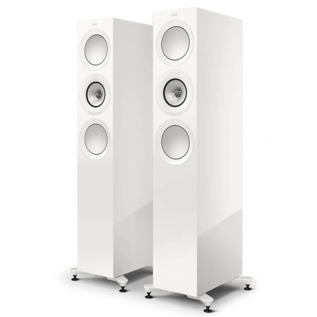 KEF JAPAN R7 Meta (ホワイトグロス) 3ウェイ・フロアスタンド型スピーカー(ペア)
