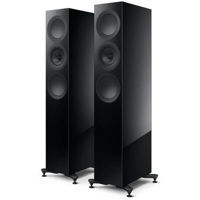 KEF JAPAN R7 Meta (ブラックグロス) 3ウェイ・フロアスタンド型スピーカー(ペア)