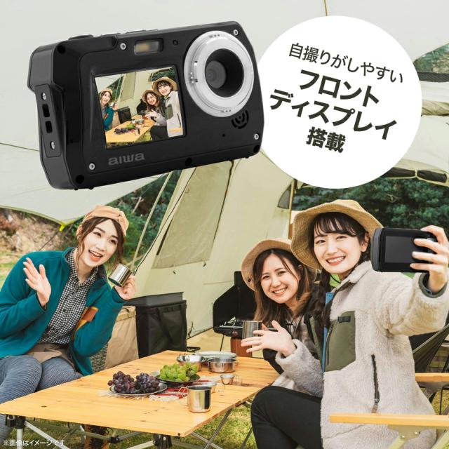 aiwaデジタル 防水コンパクトデジタルカメラ aiwa cam DCW JA5-DCM0002＋microSDカード 64GB お買い得セット_2