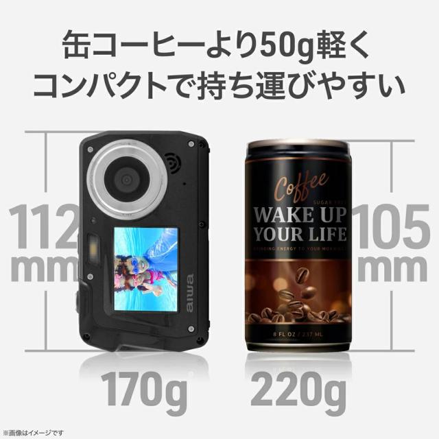aiwaデジタル 防水コンパクトデジタルカメラ aiwa cam DCW JA5-DCM0002＋microSDカード 64GB お買い得セット_9