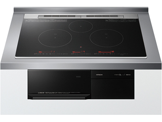 HITACHI/日立 【オススメ】HT-M8AKTWF(K)ビルトイン3口IH　M8ATシリーズ【75ｃｍ】　ディープブラック 【単相200V】