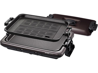 TIGER タイガー魔法瓶 CRV-G201T ホットプレート ＜モウいちまい＞ プレート2枚タイプ シルバー