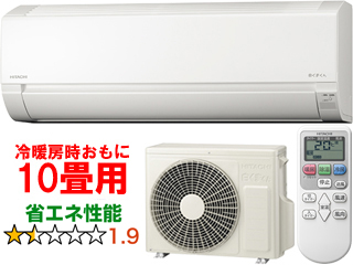 HITACHI 日立 【標準設置工事セット】RAS-F28RM(W) ルームエアコン 白くまくん Fシリーズ スターホワイトの通販は